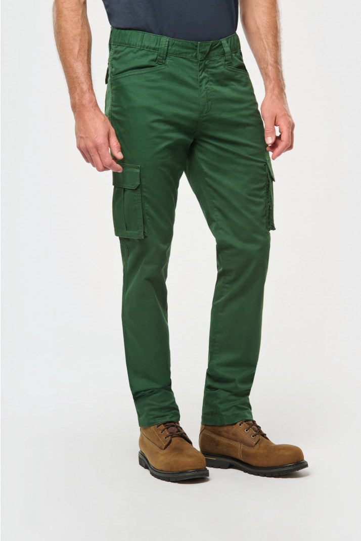 WK703 - Pantaloni multitasche ecosostenibili da uomo
