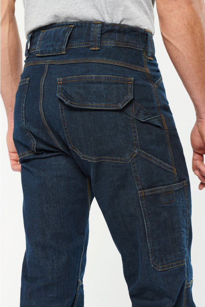 WK705 - Pantaloni Denim uomo multitasche