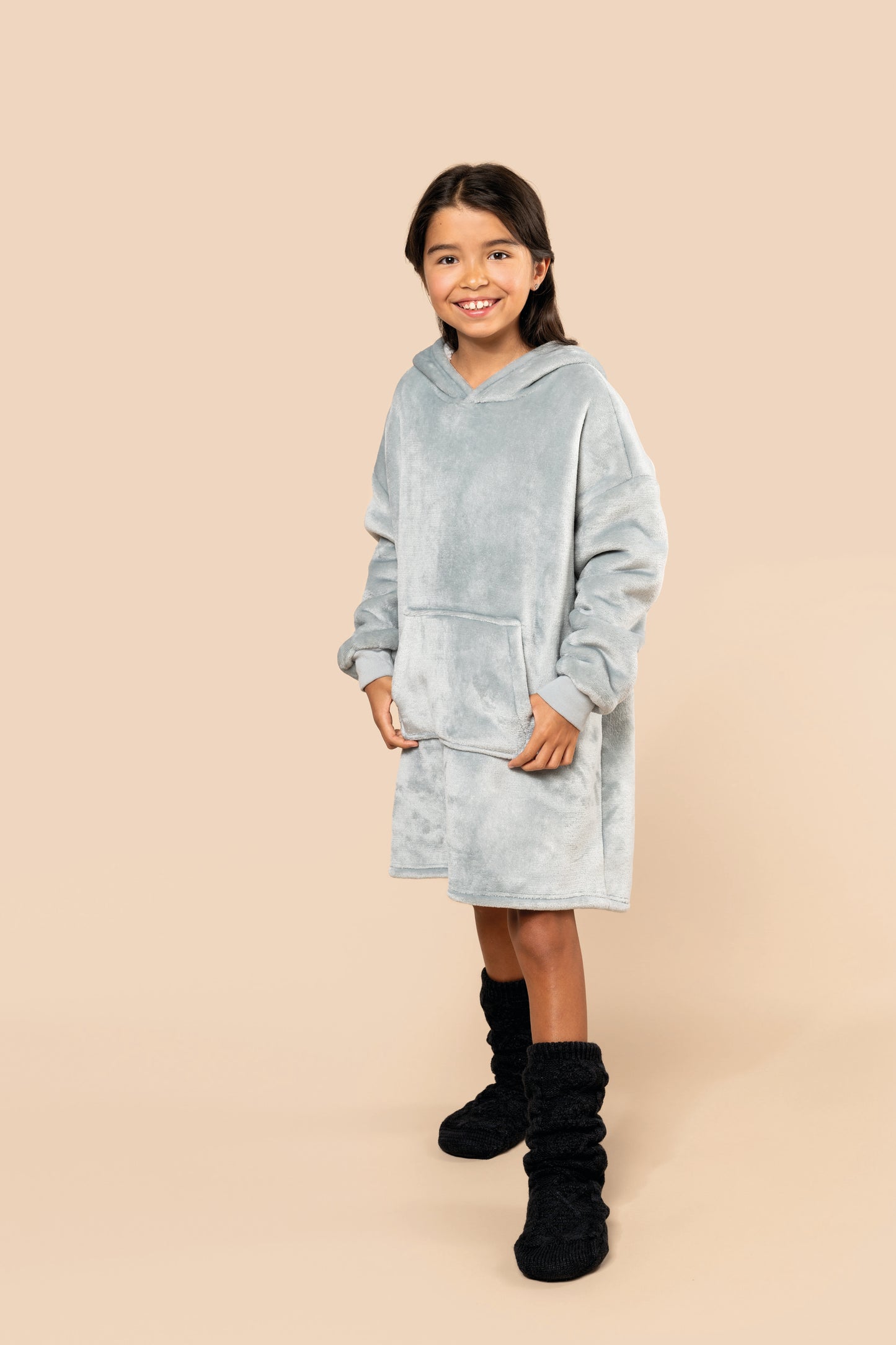 K430 - Plaid poncho bambino