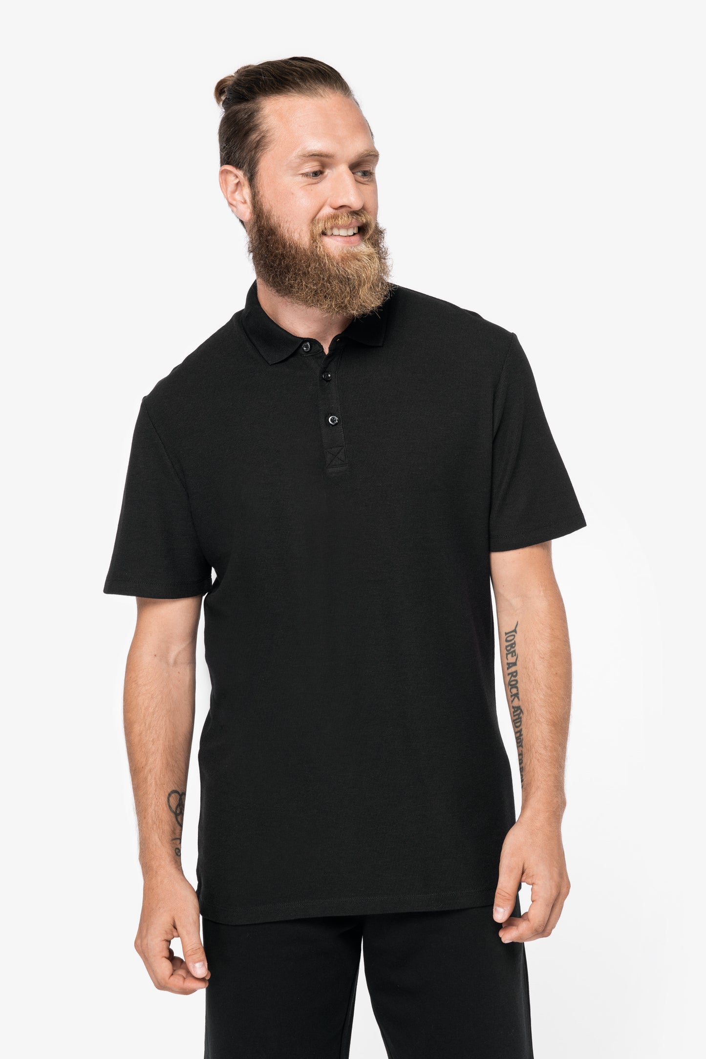 NS205 - Polo uomo in maglia goffrata