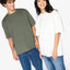 NS308 T-shirt unisex oversize ecosostenibile French Terry