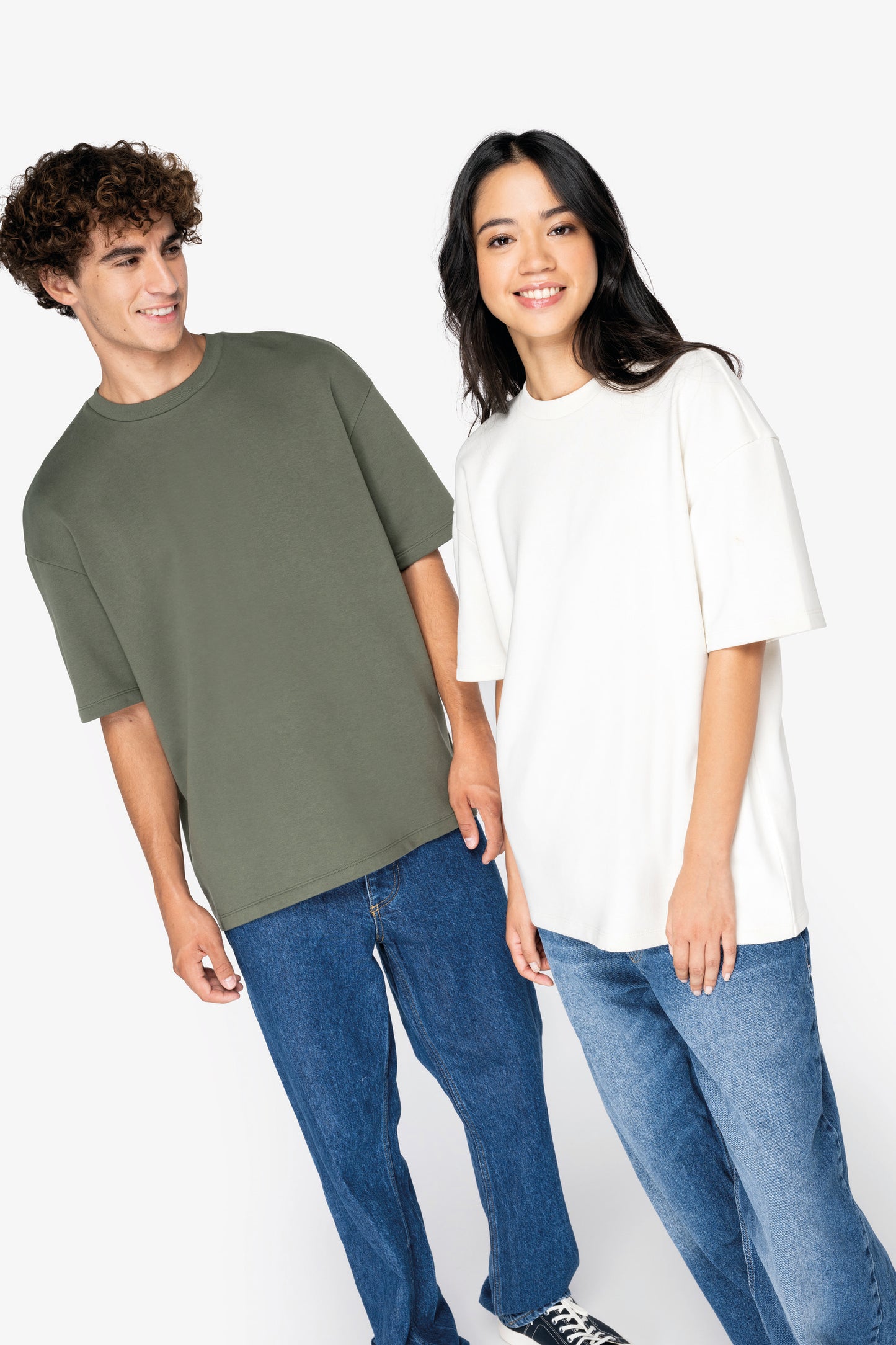 NS308 T-shirt unisex oversize ecosostenibile French Terry