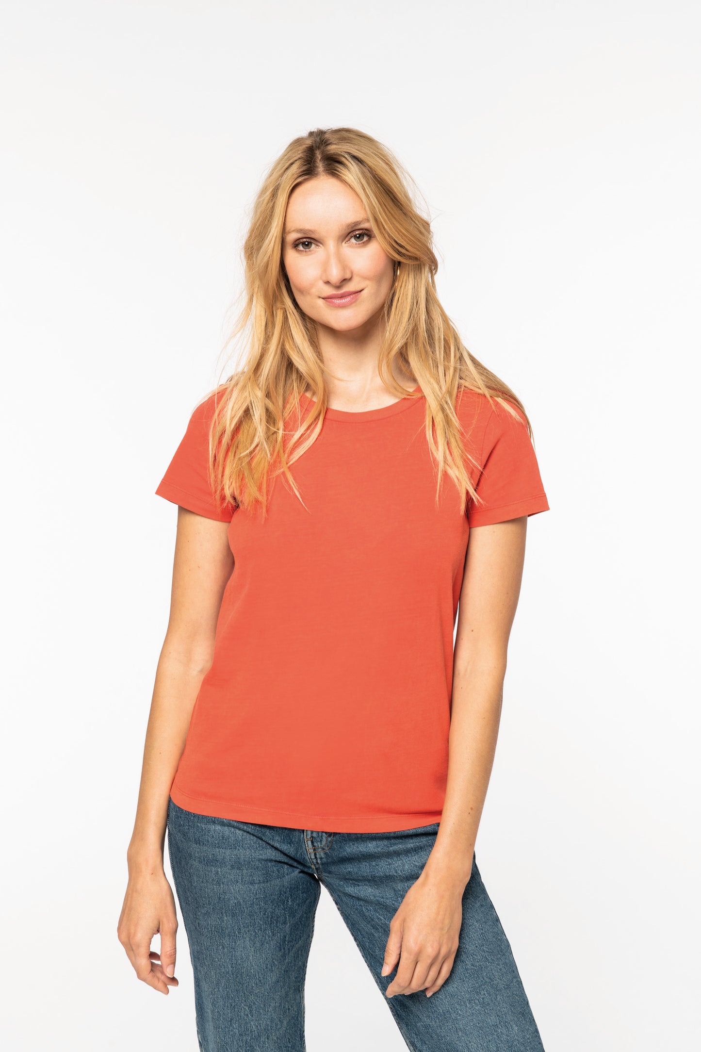 NS316 - T-shirt donna ecosostenibile slavata