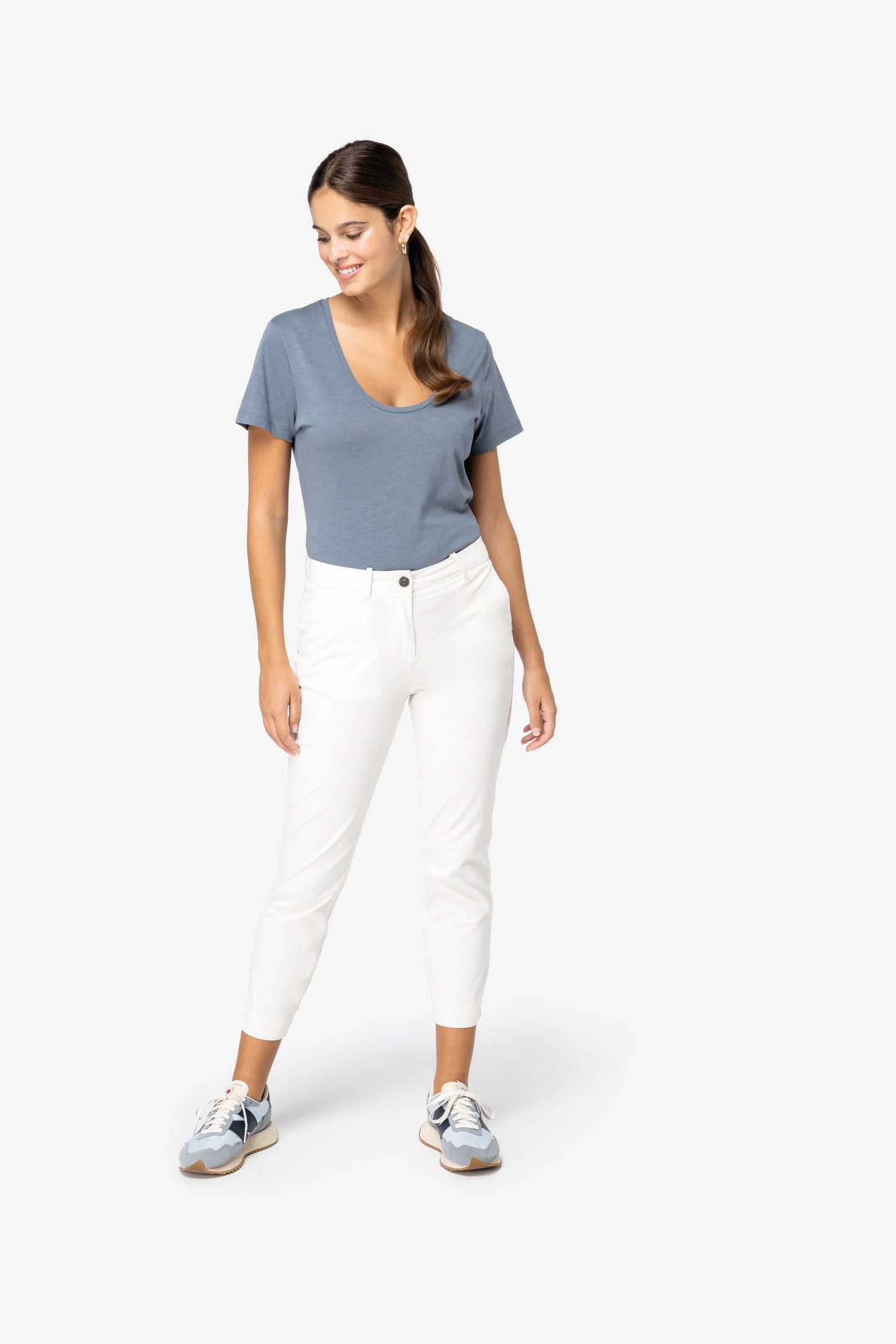 NS737 - Pantaloni chino 7/8 donna ecosostenibili