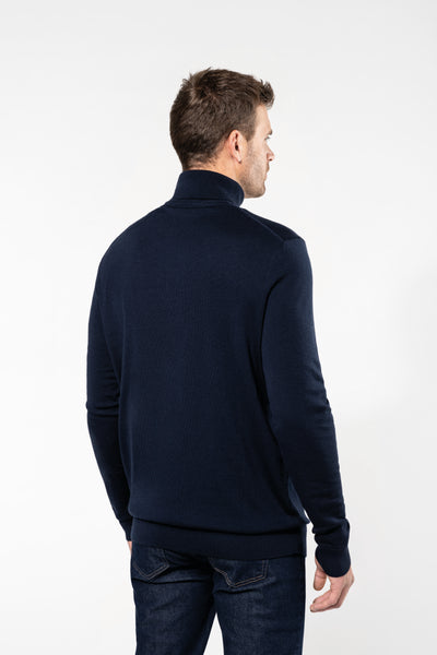 PK912 - Pullover uomo Merino con collo dolcevita