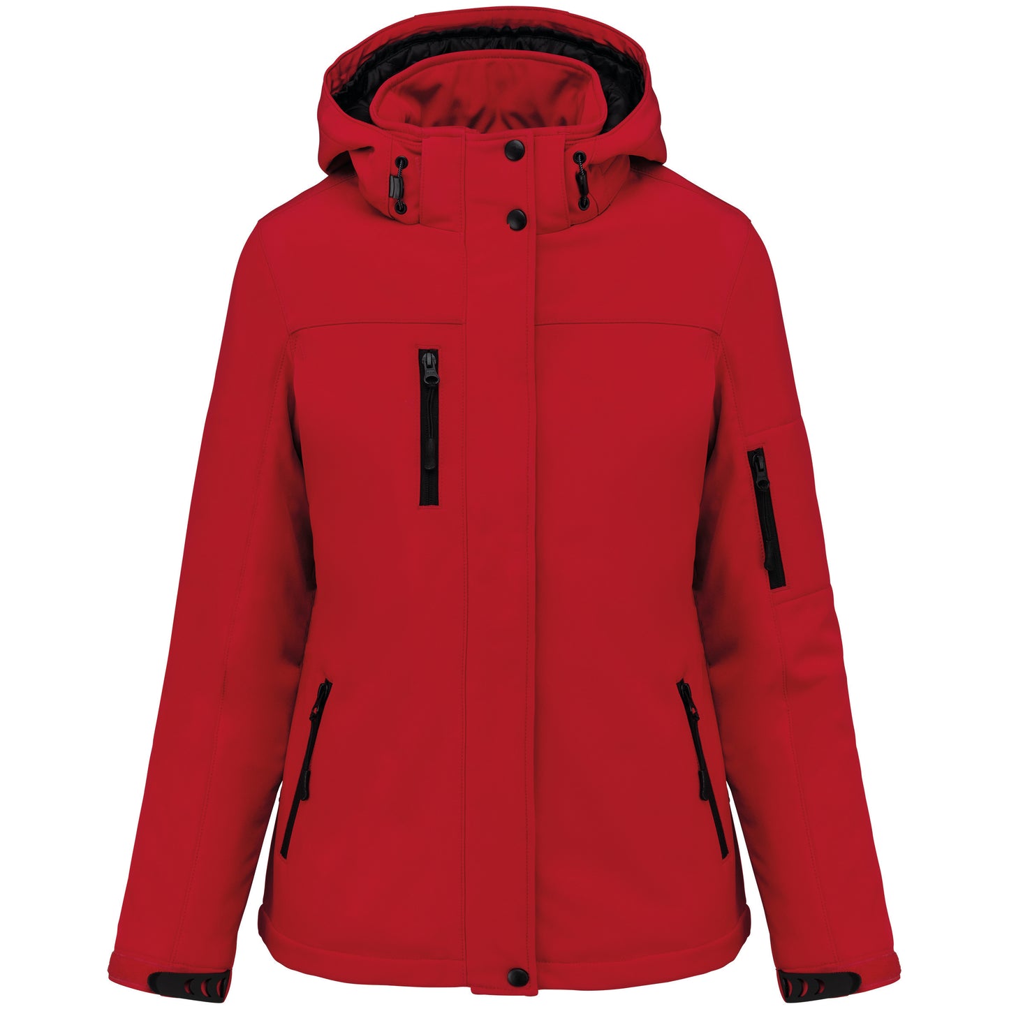 K651 - Parka donna softshell imbottito con cappuccio