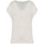 NS312 - T-shirt loose donna ecosostenibile con scollo a V