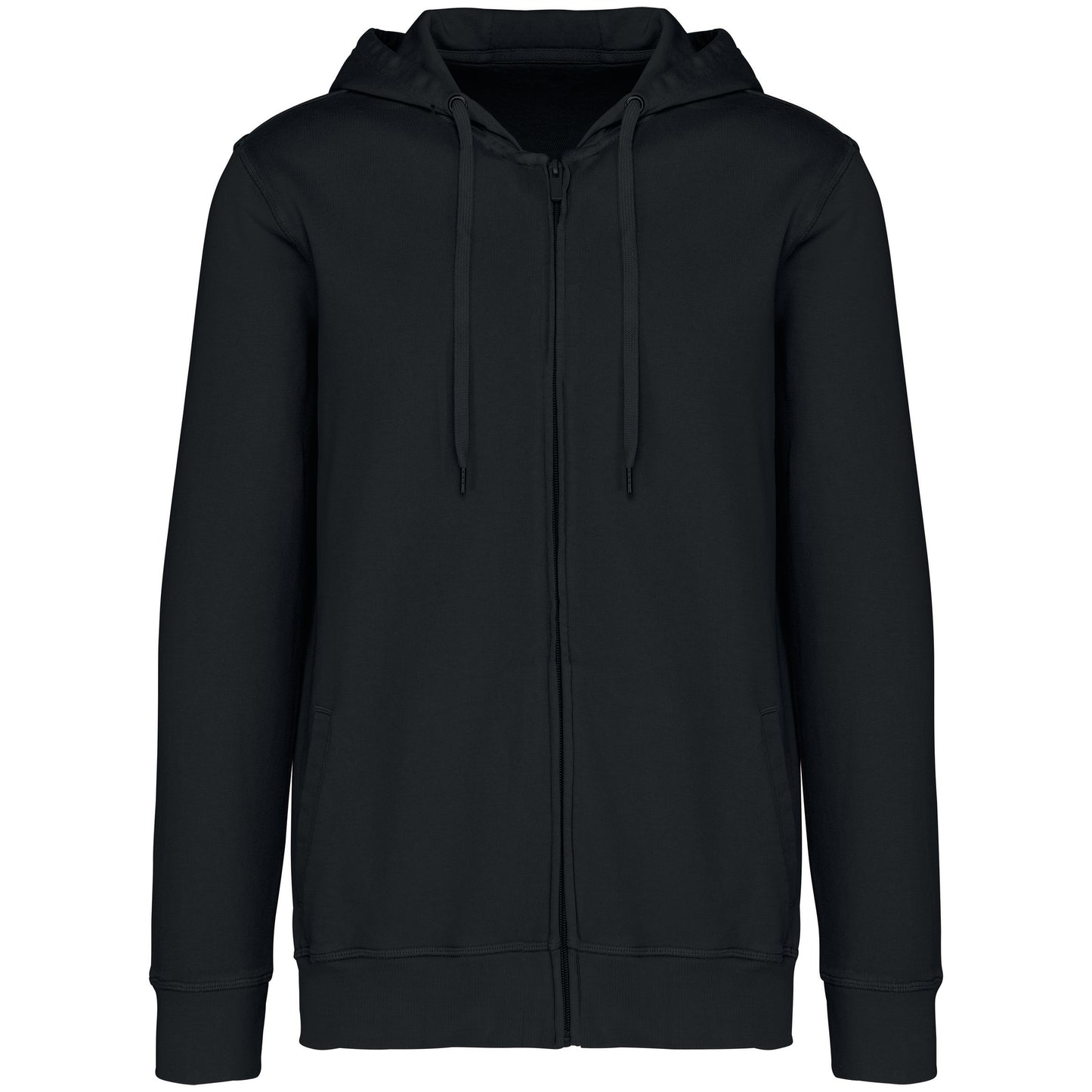 NS417 - Felpa unisex ecosostenibile con zip e cappuccio French Terry