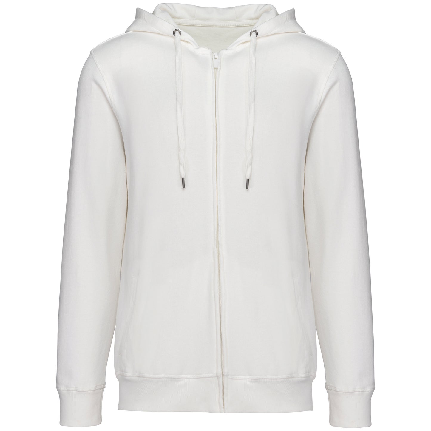 NS417 - Felpa unisex ecosostenibile con zip e cappuccio French Terry