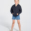 SWRKHOOD240 FELPA BAMBINO CAPPUCCIO E ZIP LEGGERA FRENCH TERRY