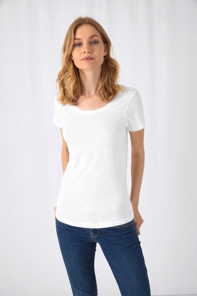 CGTW047 - T-shirt in cotone Bio Slub Inspire donna