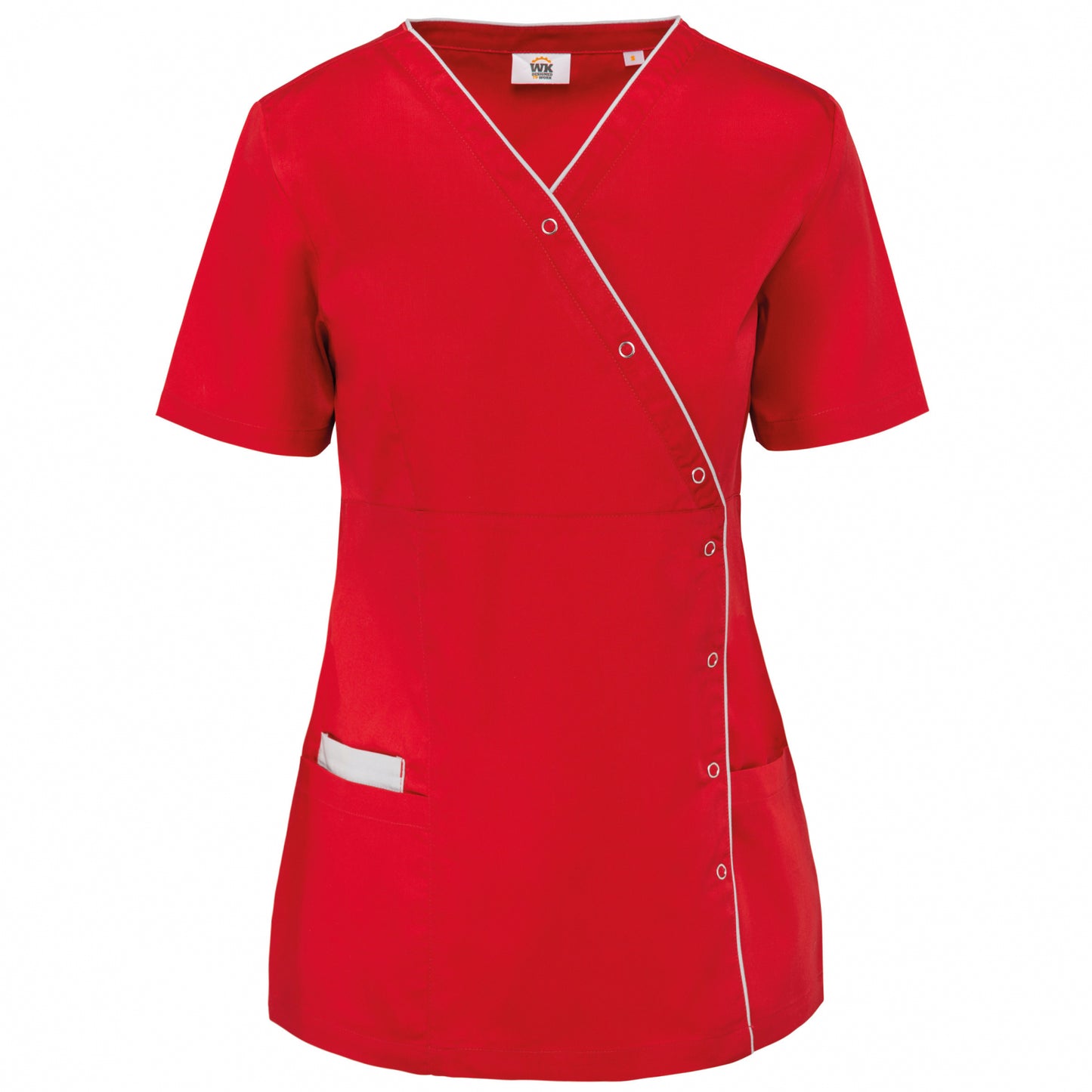 WK506 - Blusa donna in policotone con automatici