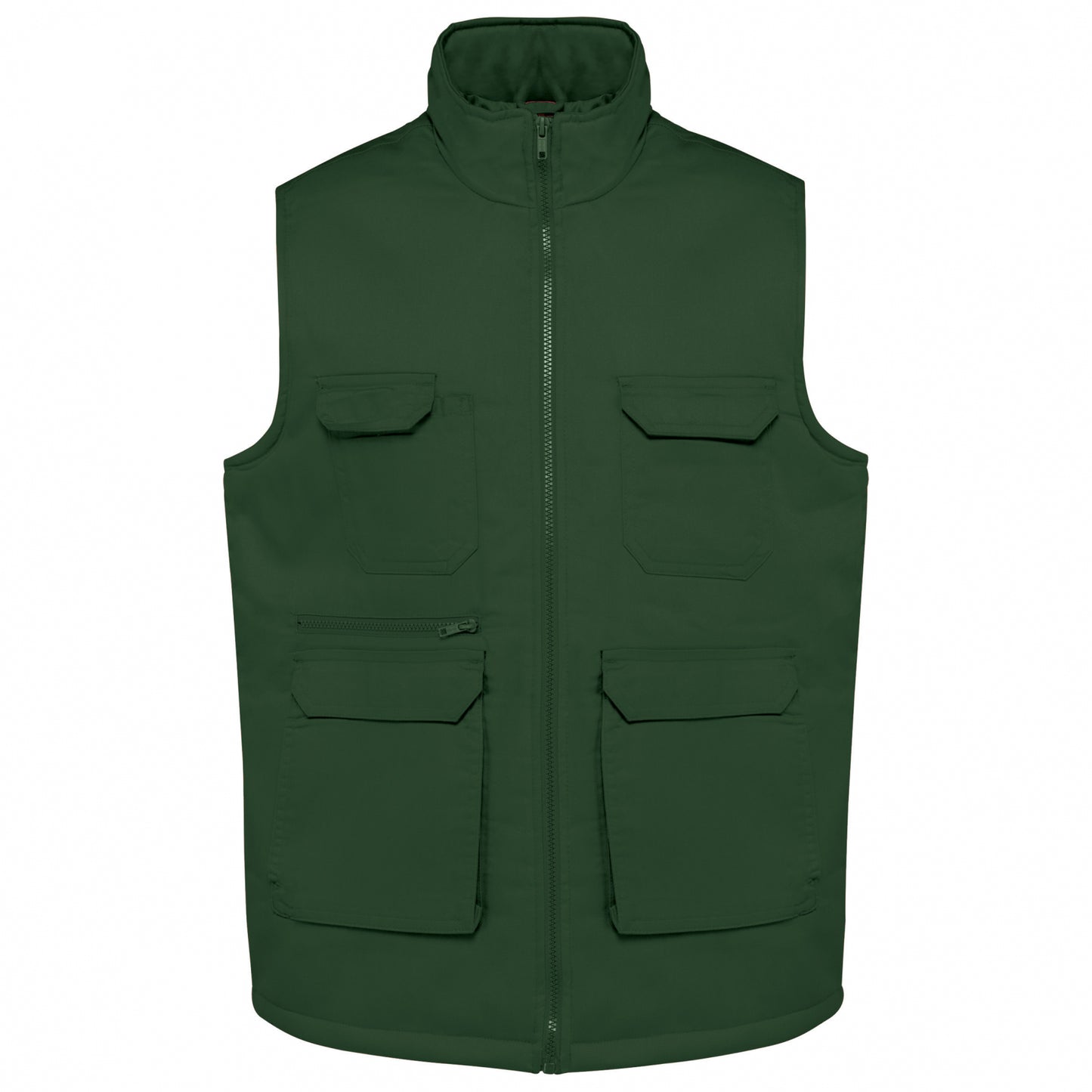 WK607 - Gilet unisex in policotone multitasche imbottito