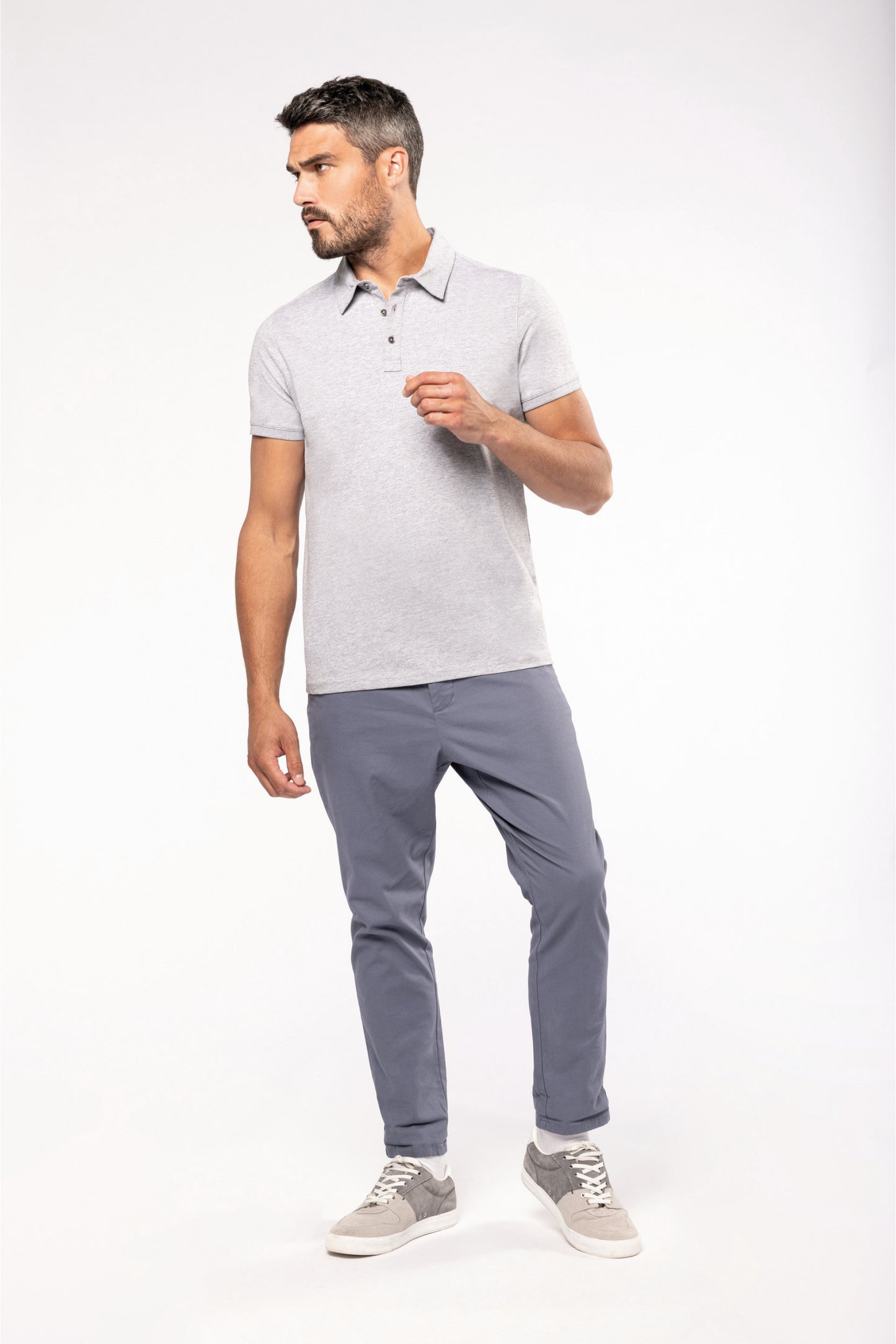 K262 - Polo jersey uomo manica corta