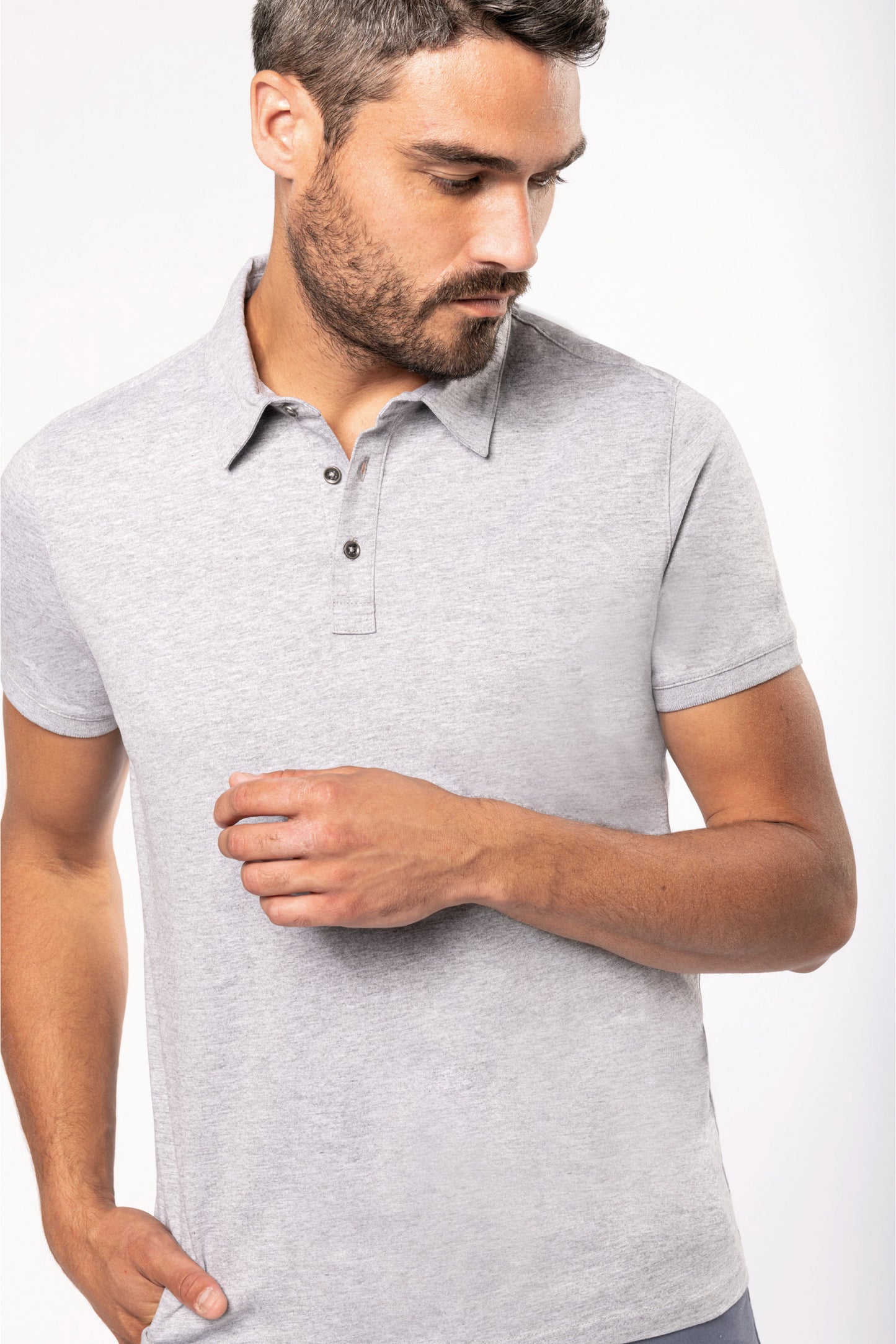 K262 - Polo jersey uomo manica corta