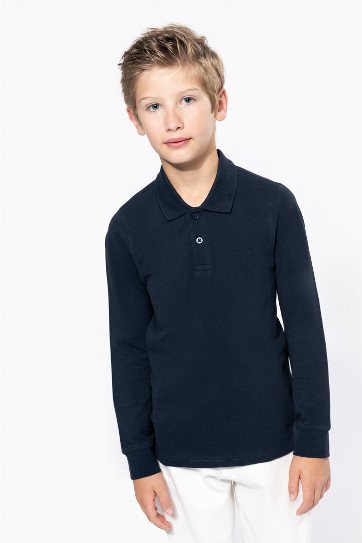 K269 - Polo bambino maniche lunghe