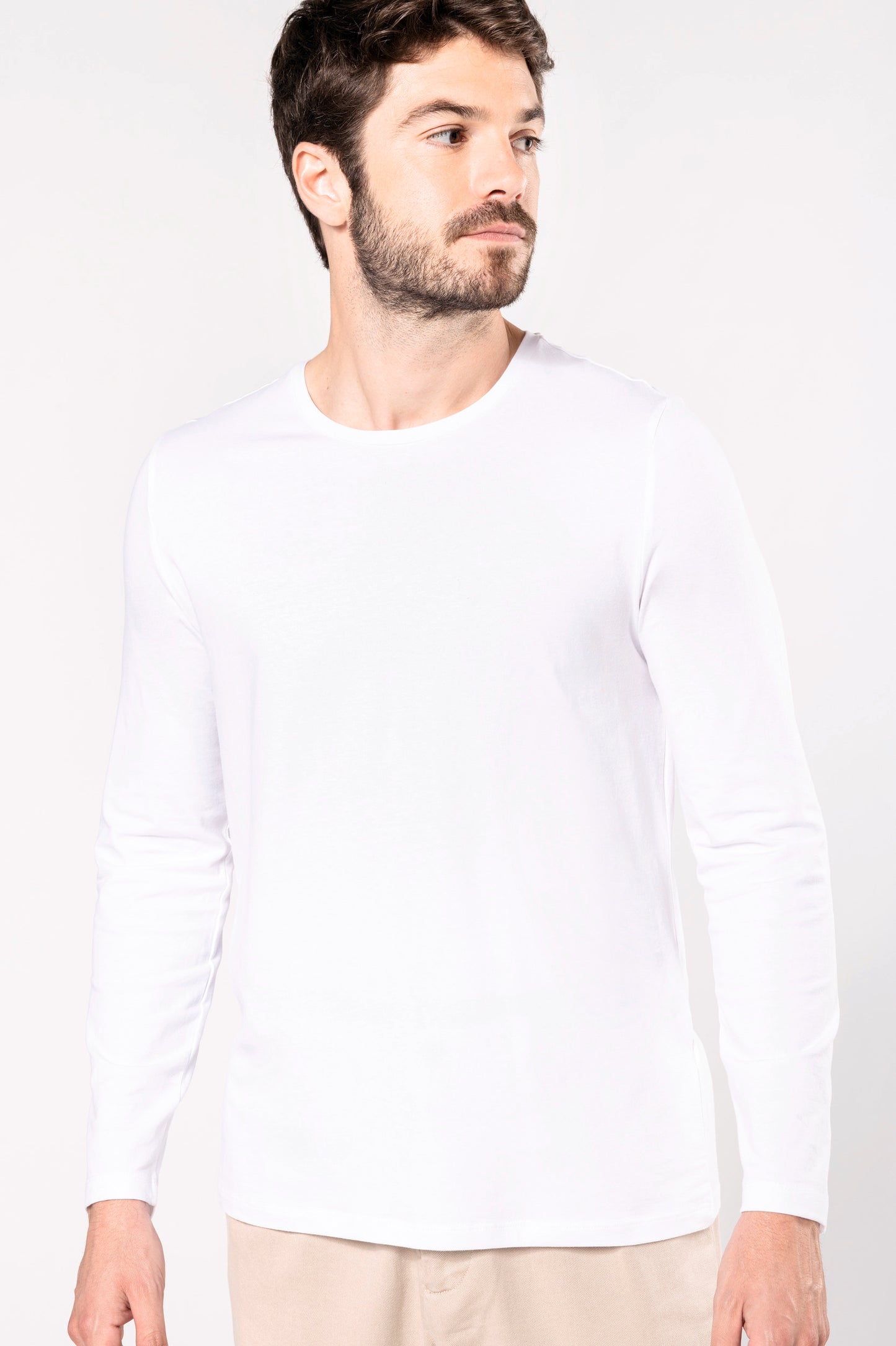 K3016 - T-shirt maniche lunghe girocollo