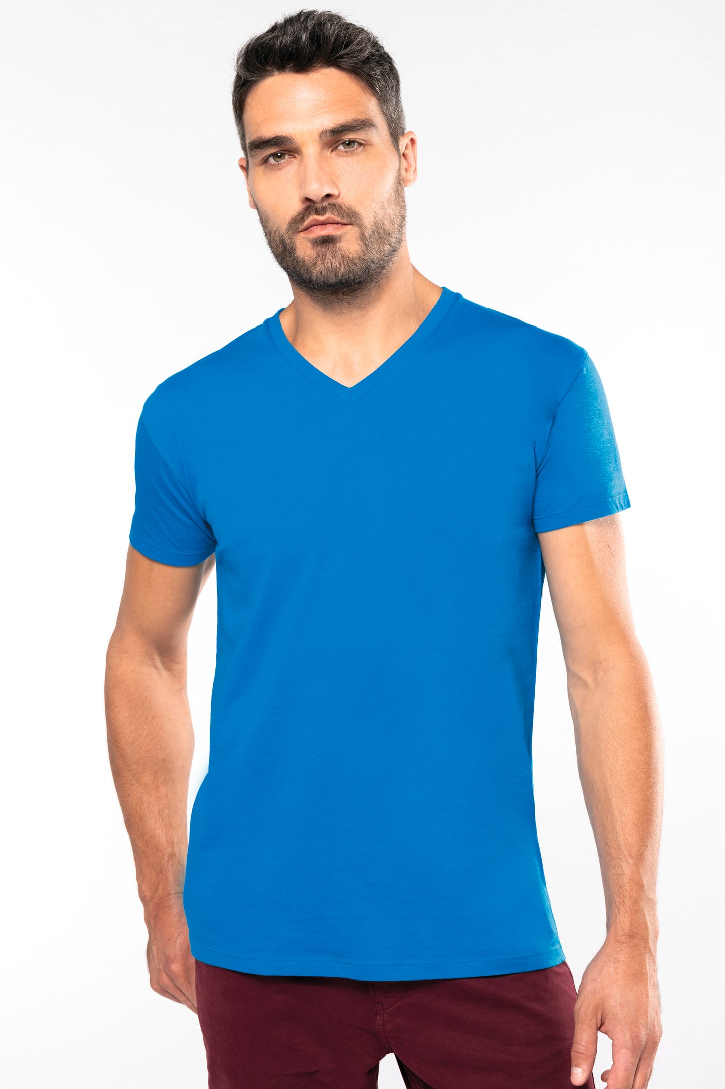 K3028 - T-shirt uomo BIO150 scollo a V