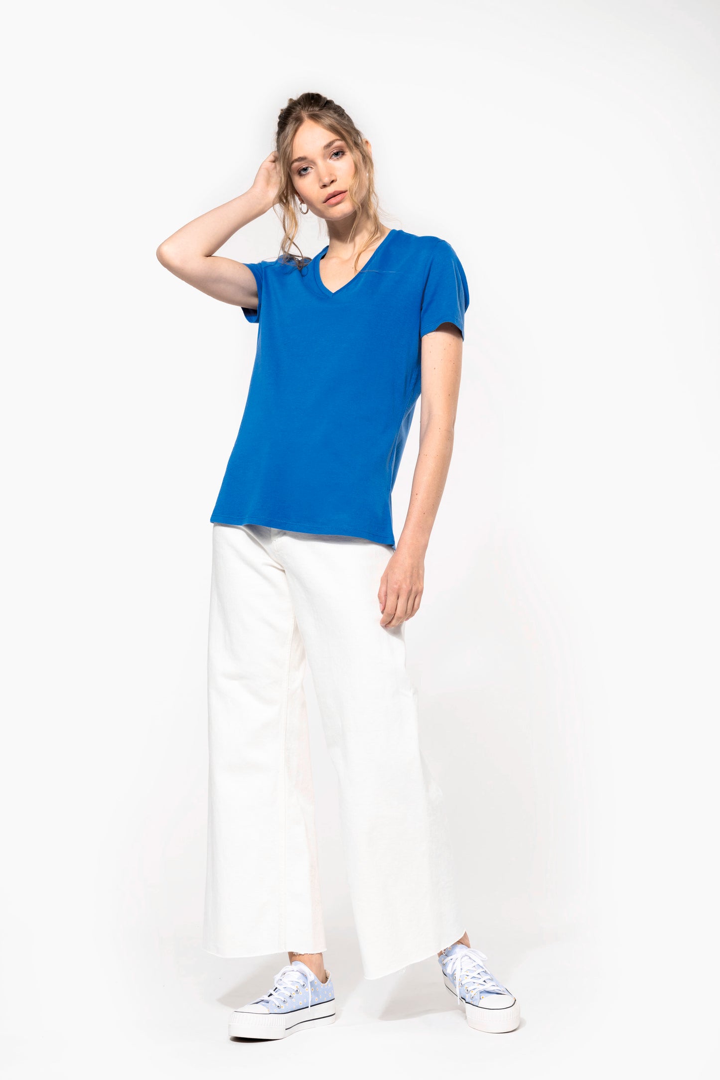 K3029IC - T-shirt donna BIO150IC scollo a V