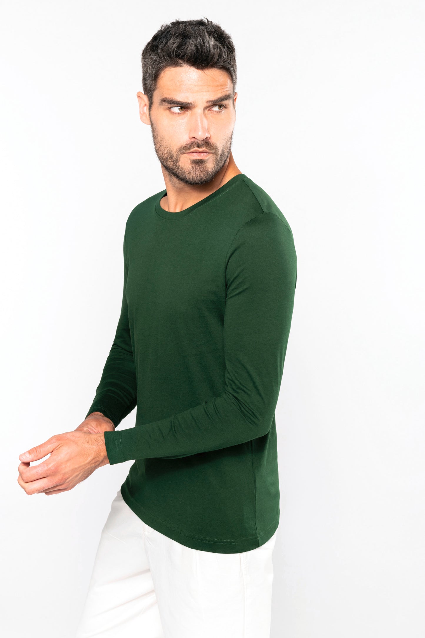 K359 - T-shirt uomo manica lunga girocollo