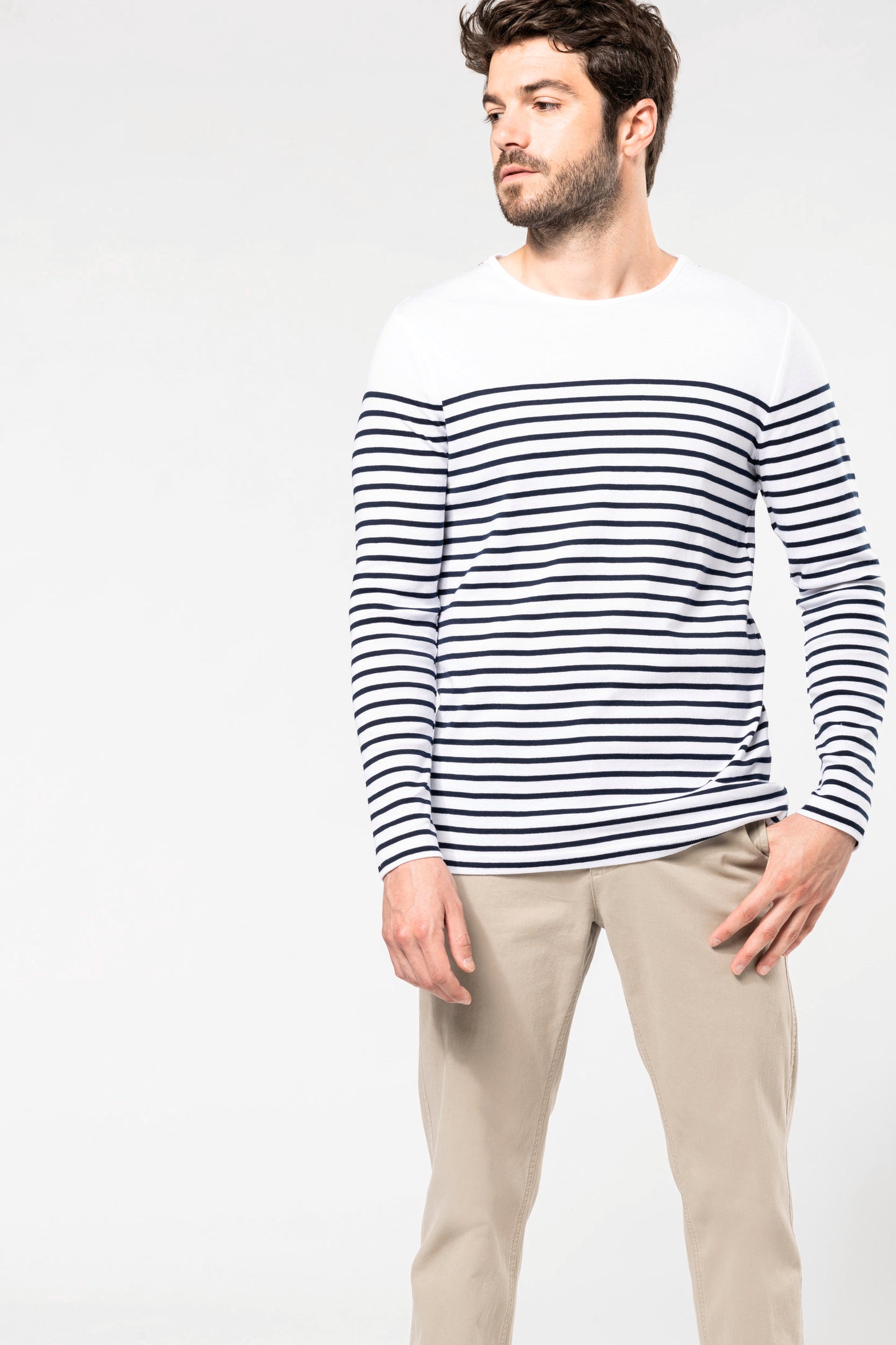 K366 - Maglia uomo alla marinara Breton manica lunga