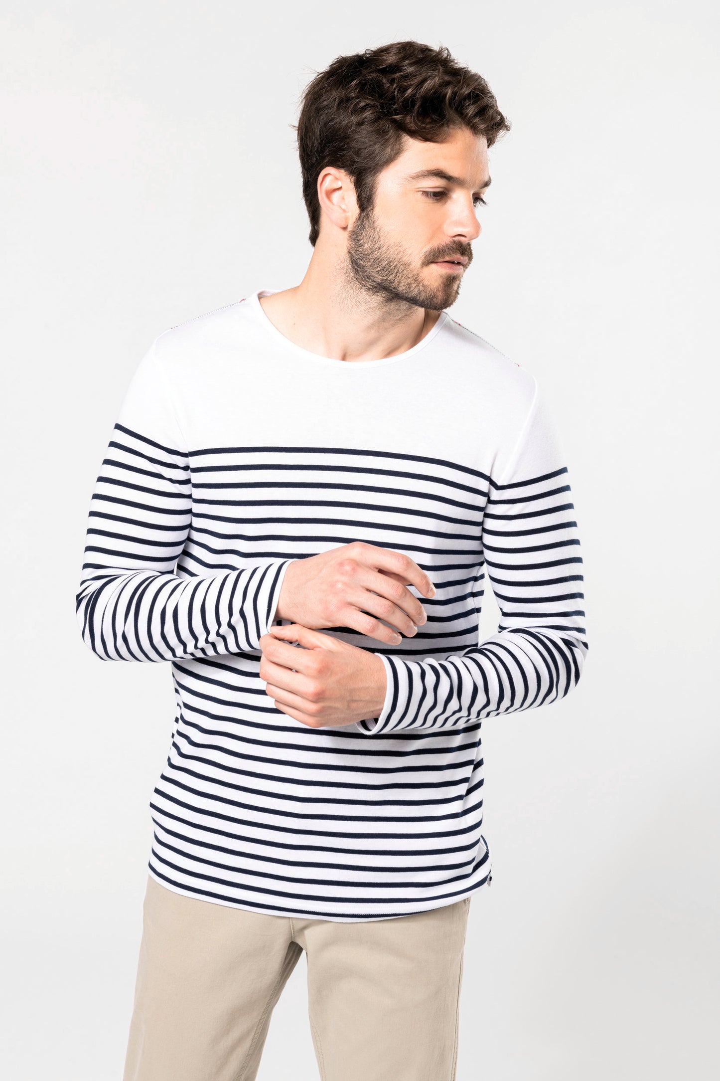 K366 - Maglia uomo alla marinara Breton manica lunga