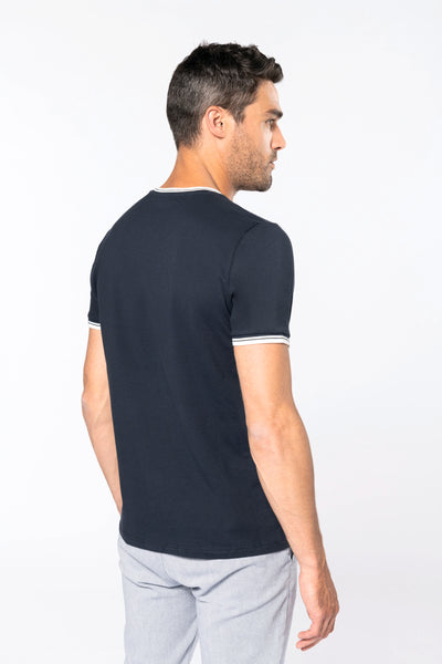 K373 - T-shirt piqué uomo girocollo