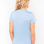 K381 - T-shirt donna manica corta scollo a V