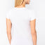 K399 - T-shirt bio donna maniche corte e collo con bordi a taglio vivo