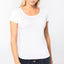 K399 - T-shirt bio donna maniche corte e collo con bordi a taglio vivo