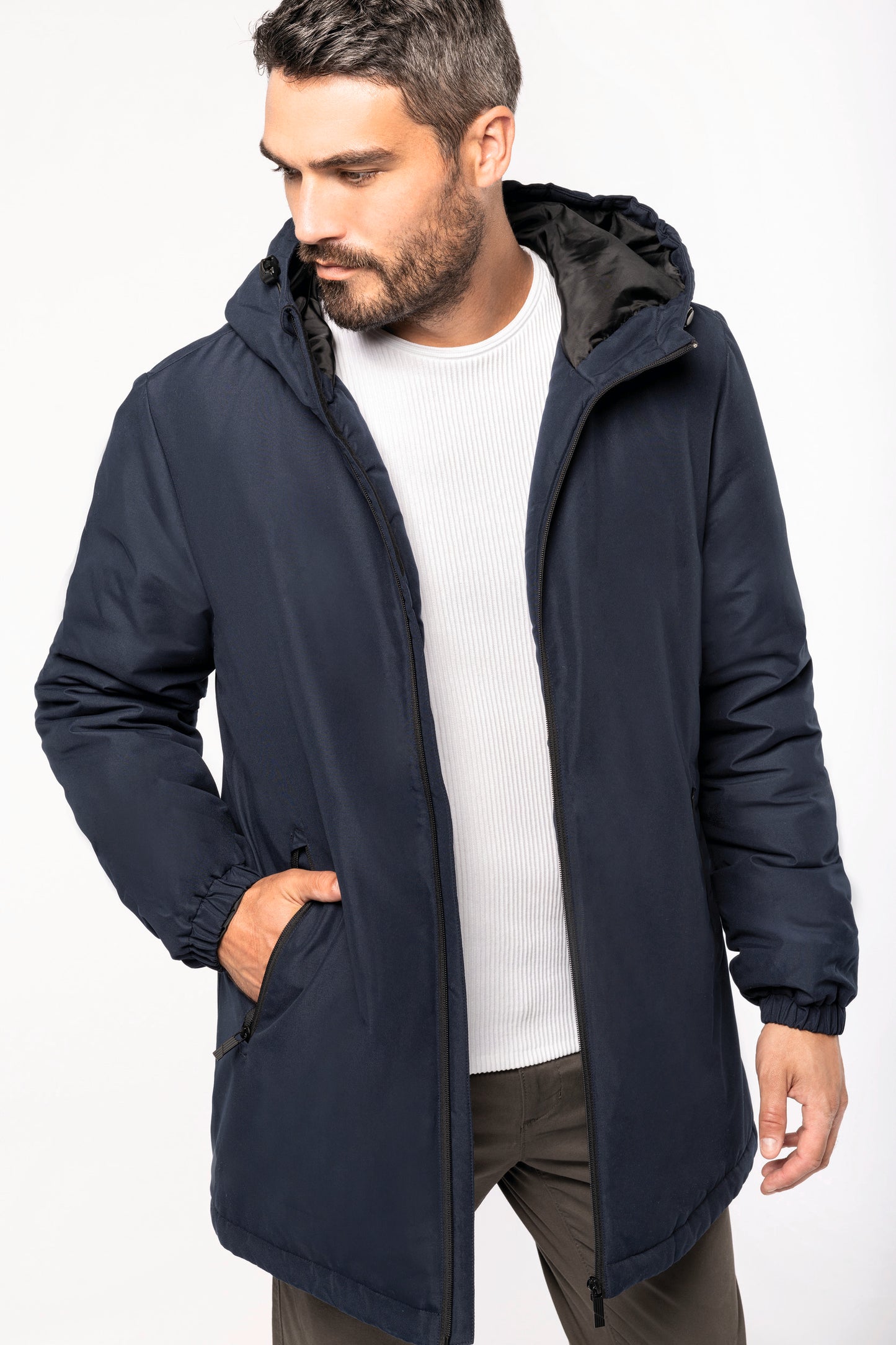 K6152 - Parka riciclato con cappuccio