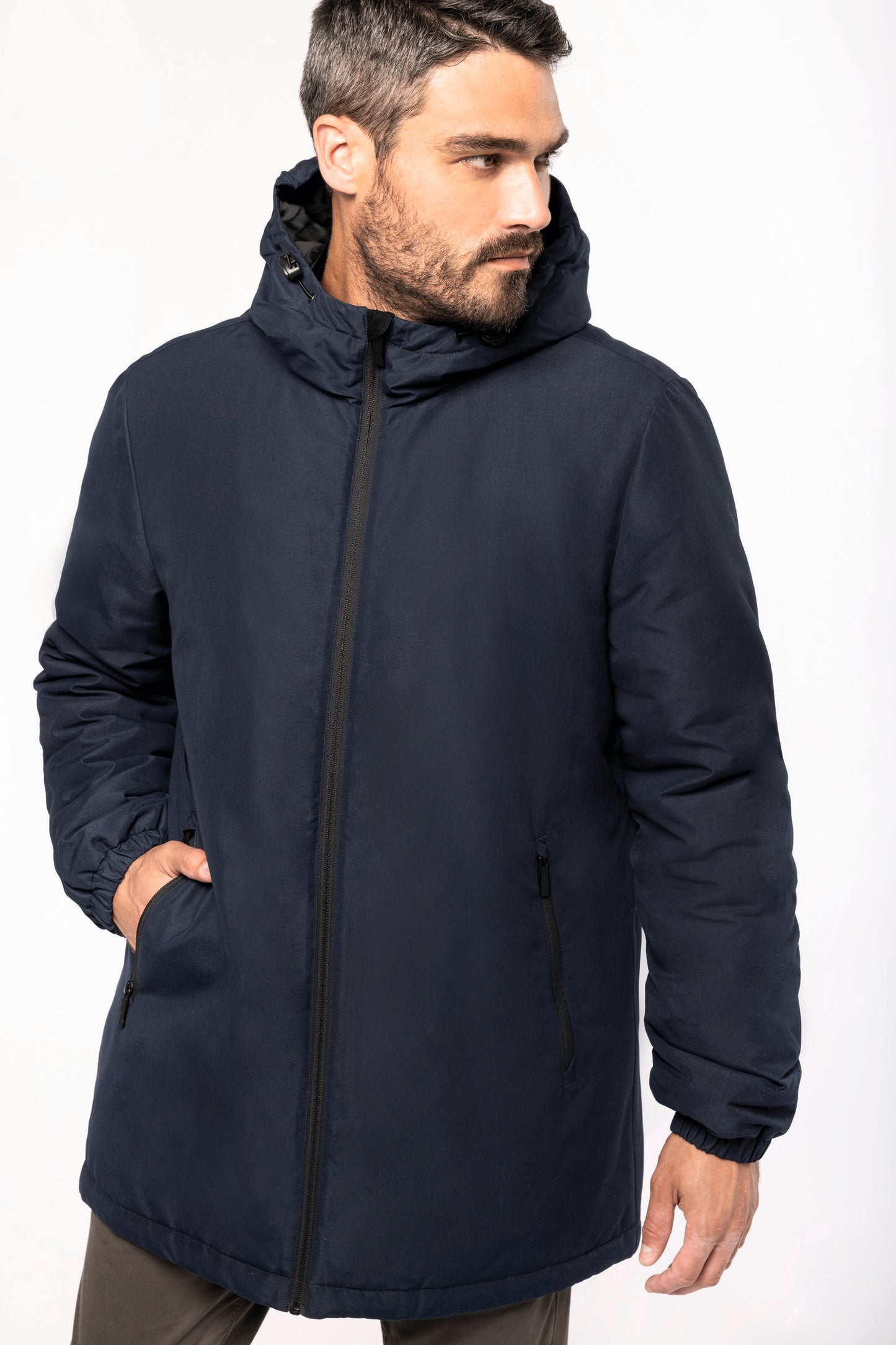 K6152 - Parka riciclato con cappuccio