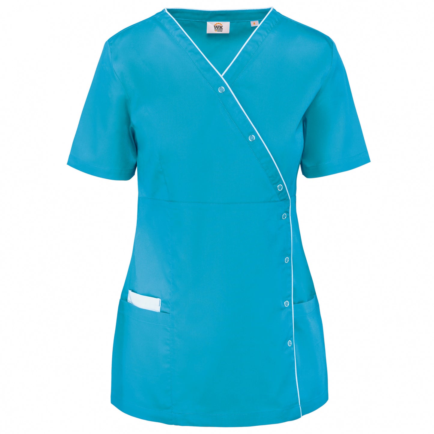 WK506 - Blusa donna in policotone con automatici