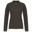 K257 - Polo piqué donna manica lunga
