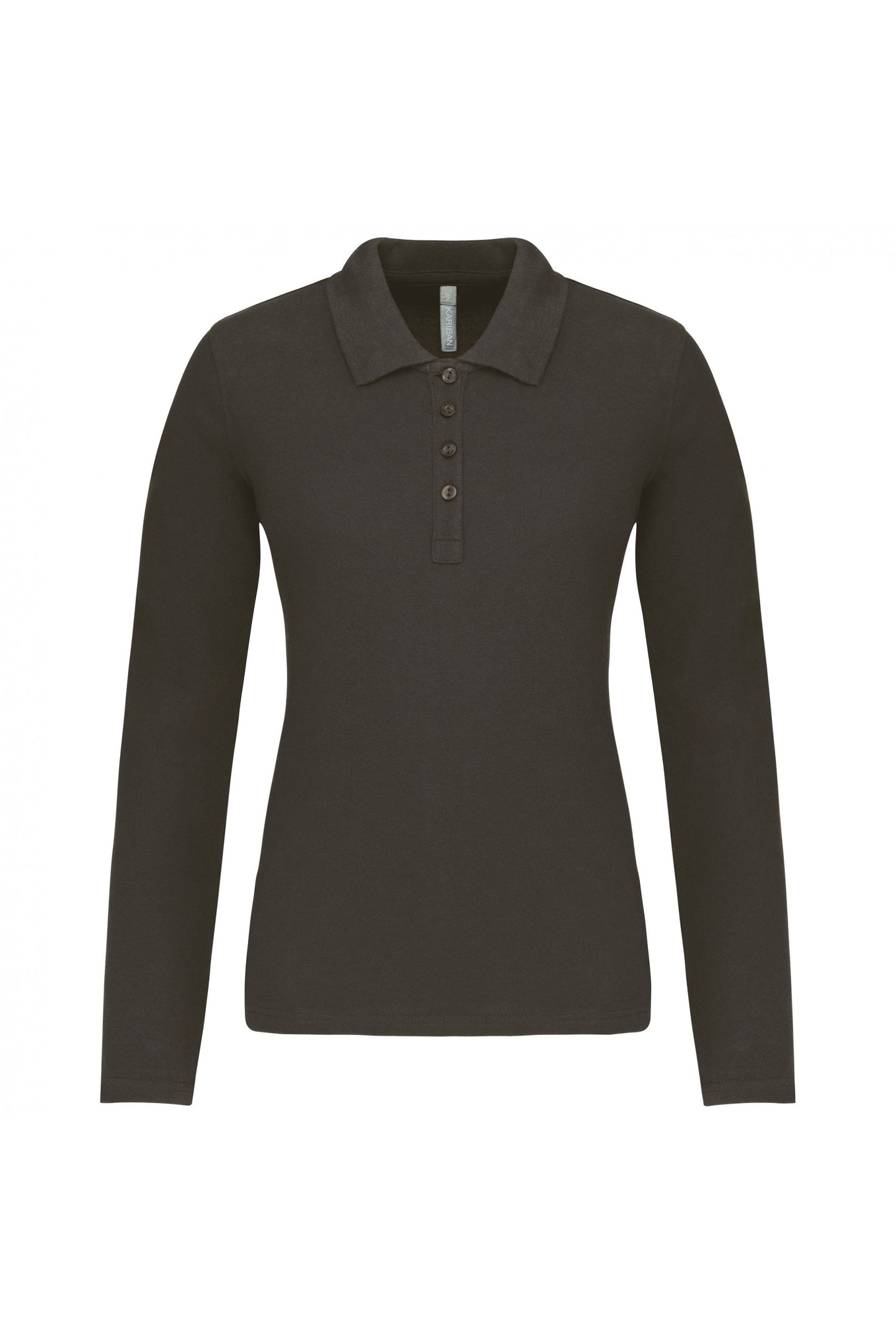 K257 - Polo piqué donna manica lunga