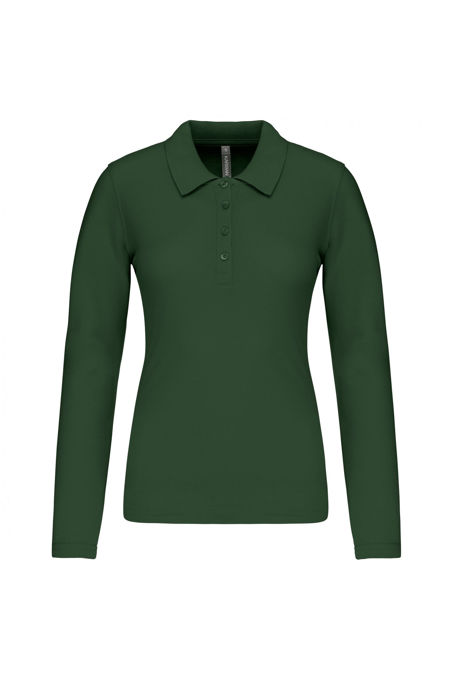 K257 - Polo piqué donna manica lunga
