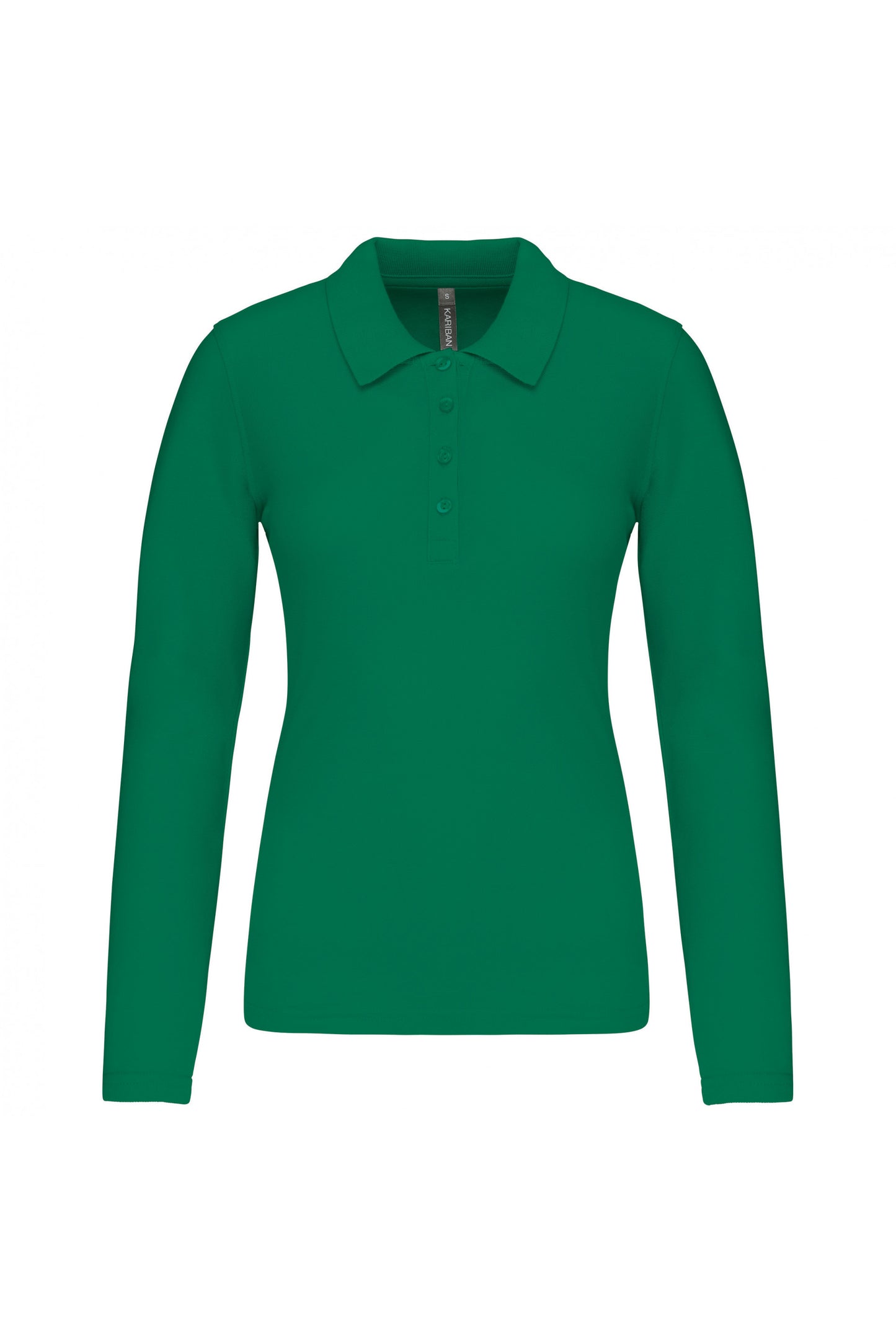 K257 - Polo piqué donna manica lunga