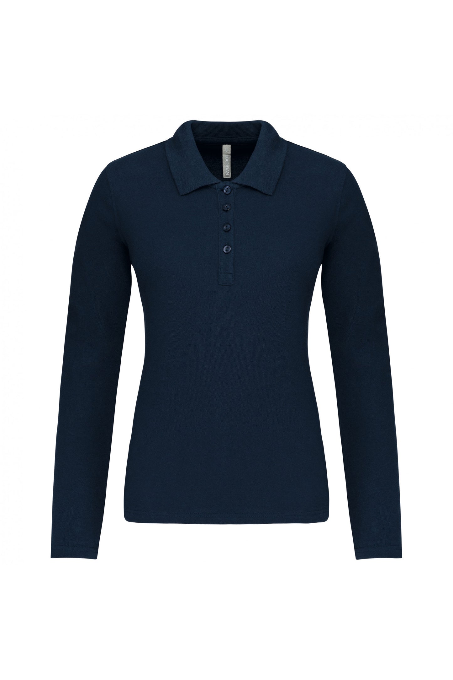 K257 - Polo piqué donna manica lunga