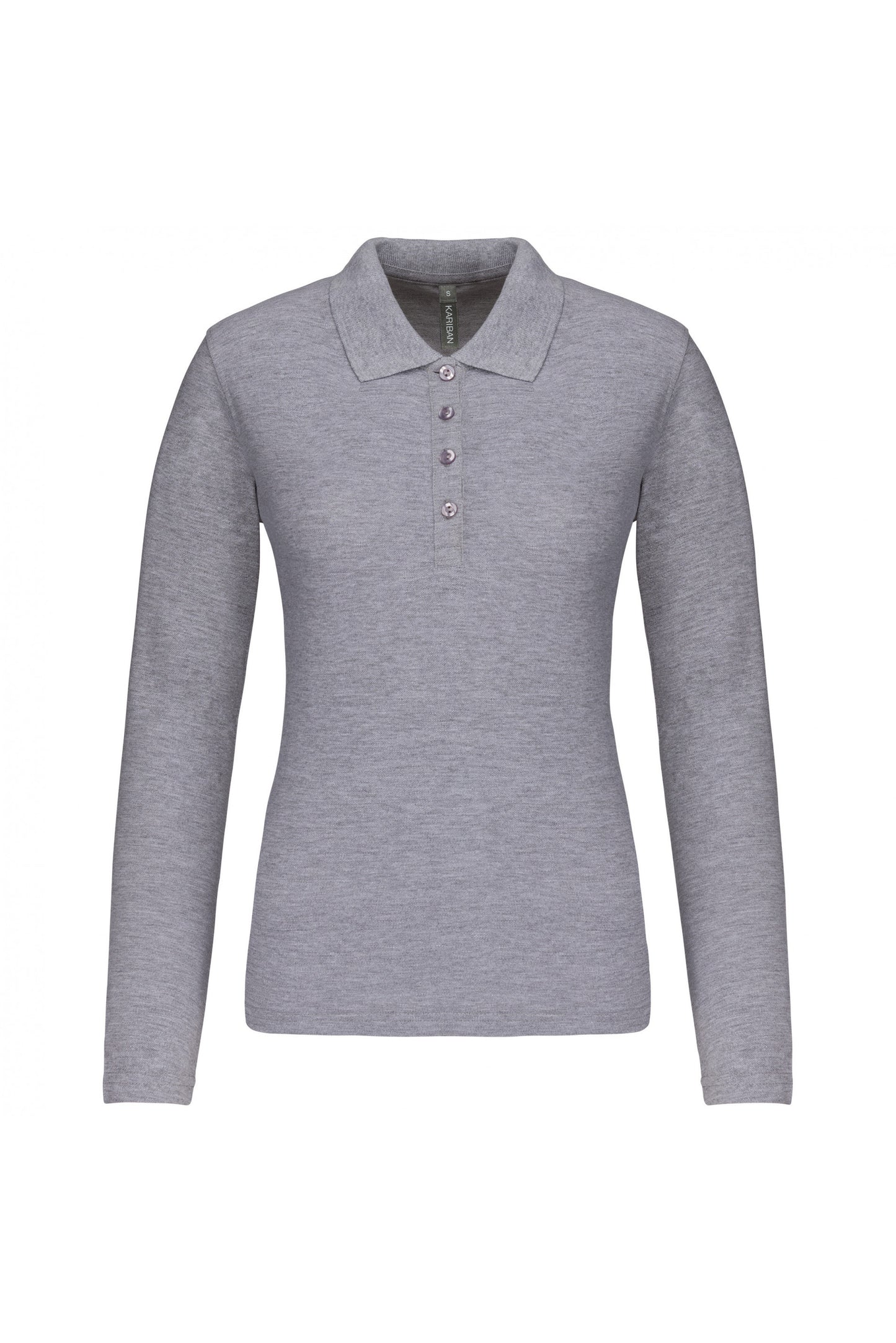 K257 - Polo piqué donna manica lunga