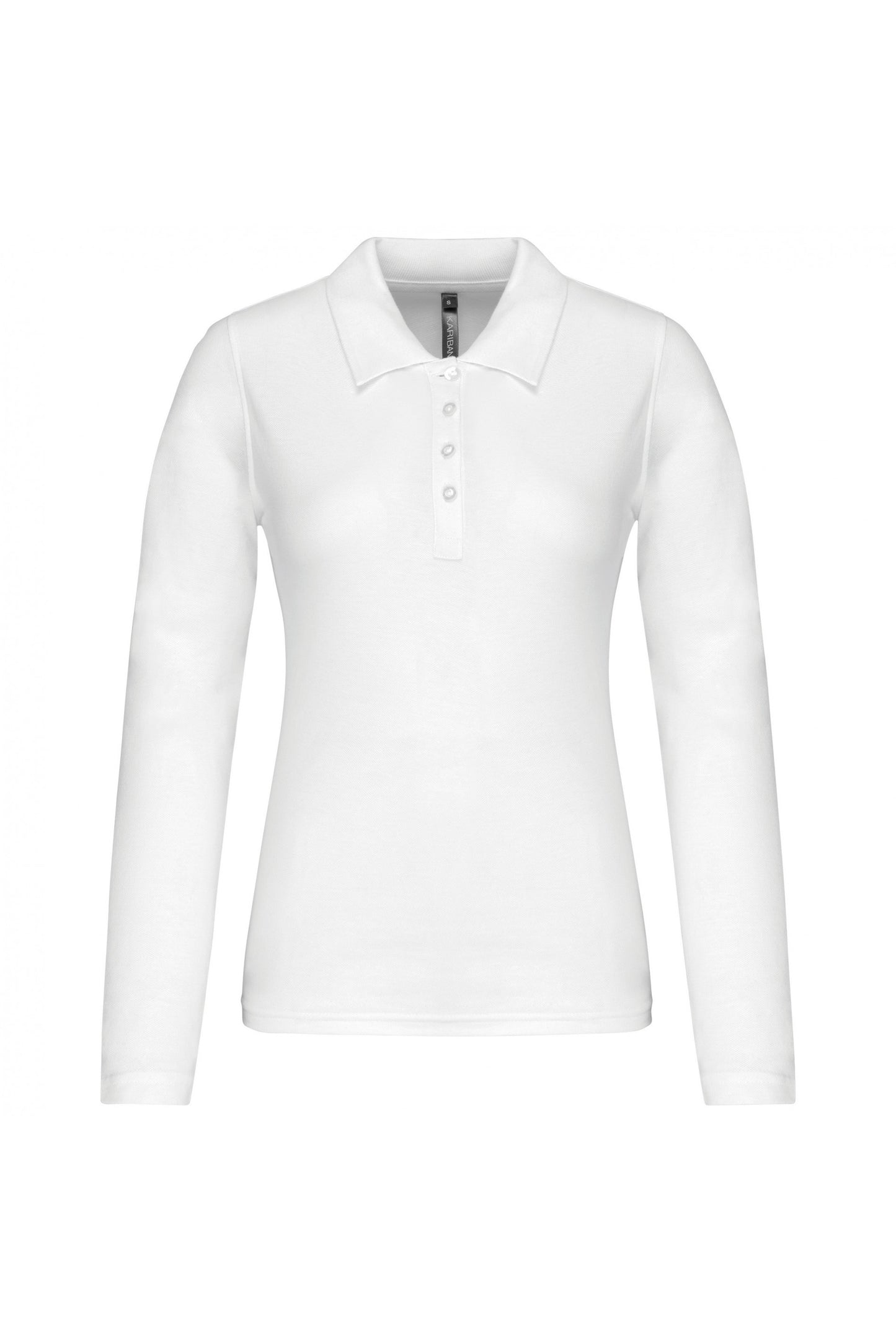 K257 - Polo piqué donna manica lunga