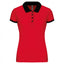 K259 - Polo piqué donna bicolore