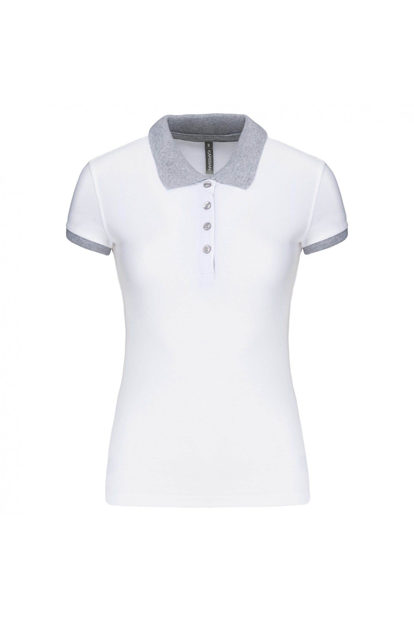 K259 - Polo piqué donna bicolore