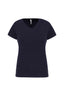 K3015 - T-shirt donna maniche corte con collo a V