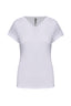 K3015 - T-shirt donna maniche corte con collo a V