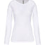 K3017 - T-shirt donna maniche lunghe girocollo