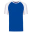 K330 - T-shirt baseball manica corta bicolore