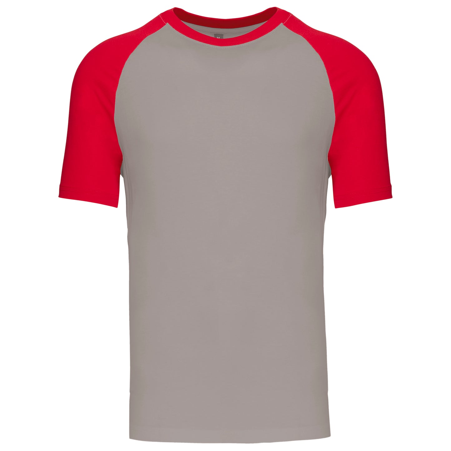 K330 - T-shirt baseball manica corta bicolore