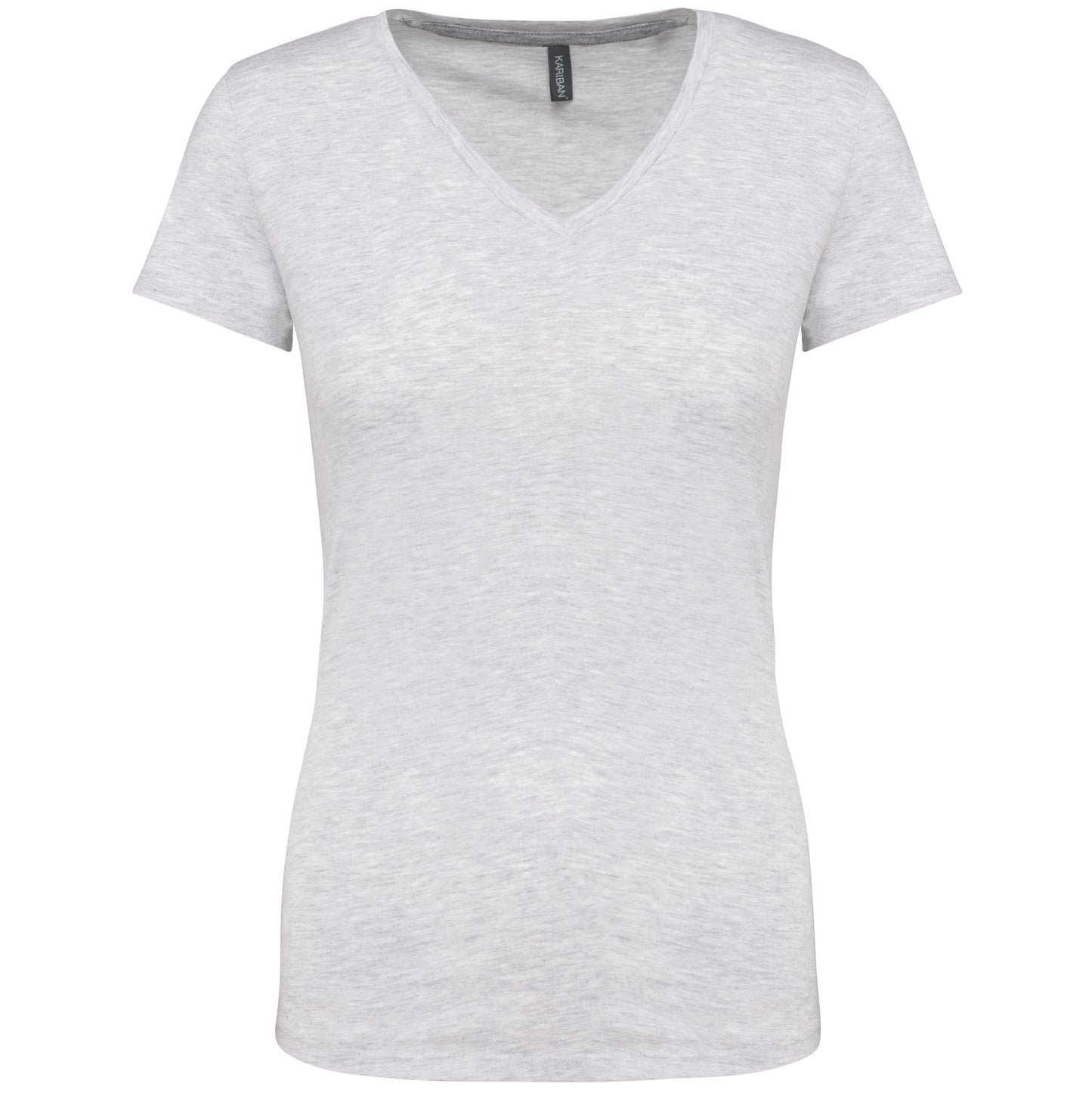 K381 - T-shirt donna manica corta scollo a V