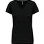 K381 - T-shirt donna manica corta scollo a V