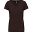 K381 - T-shirt donna manica corta scollo a V